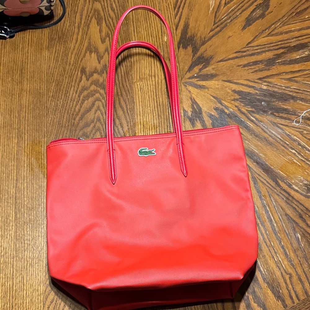 Lacoste Bold Red Tote Bag